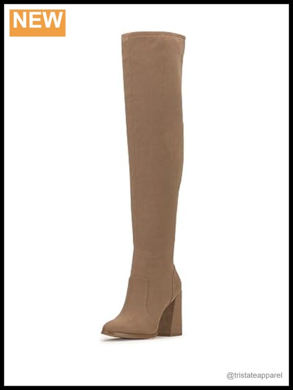Jessica Simpson Brixten Over-the-Knee Faux Suede Boots Block Heel Zip